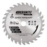 Диск пильный по дереву Granite 5-18-030 180х22.2х30Т адаптер 22.2-20                                