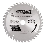 Диск пильный по дереву Granite 5-18-040 180х22.2х40Т адаптер 22.2-20                                