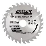 Диск пильный по дереву Granite 5-18-031 180х32х30Т адаптер 32-30