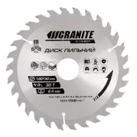 Диск пильный по дереву Granite 5-18-031 180х32х30Т адаптер 32-30                                    