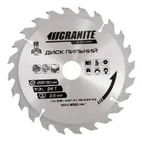 Диск пильний по дереву Granite 5-20-524 205х30х24Т адаптер 30-25.4                                  