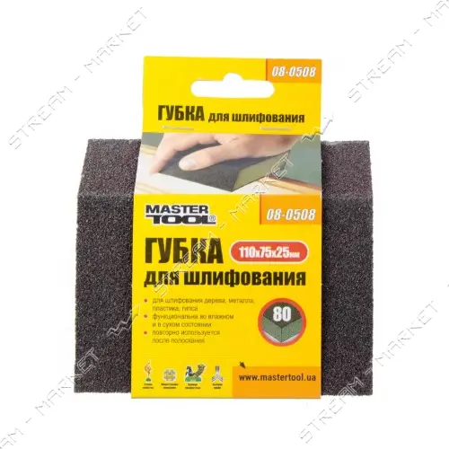 Губка шлифовальная Mastertool 08-0524 Ромб Р240 110x75x25мм