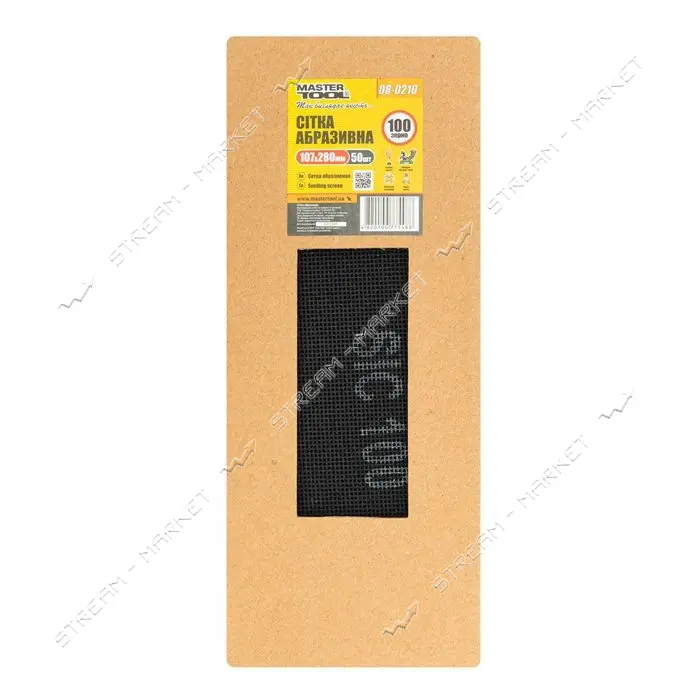 Сетка абразивная MasterTool 08-0210 зерно 100 107х280мм 50шт