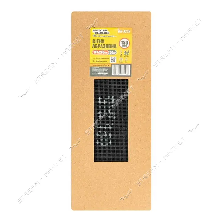 Сетка абразивная MasterTool 08-0215 зерно 150 107х280мм 50шт