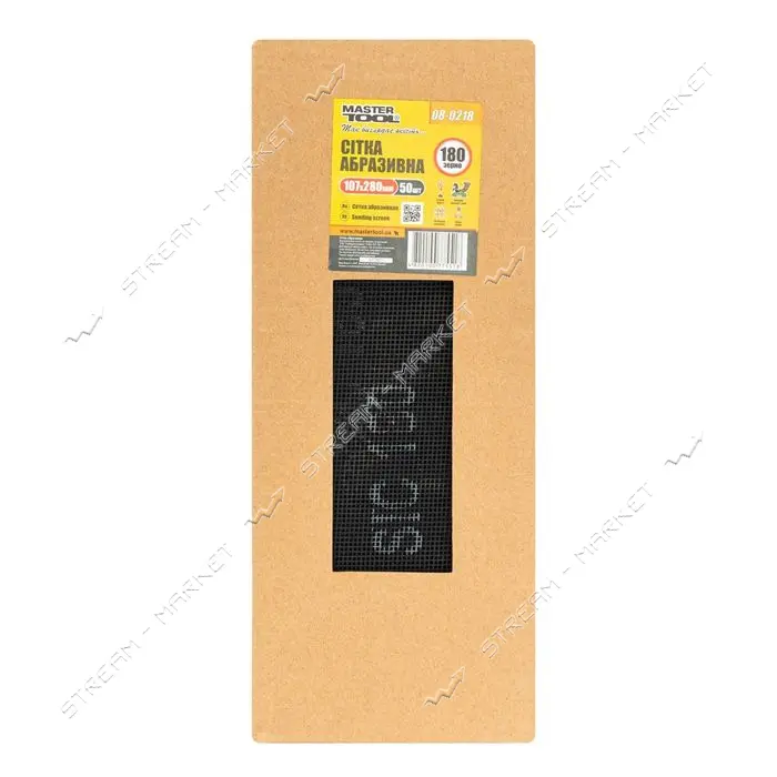 Сетка абразивная MasterTool 08-0218 зерно 180 107х280мм 50шт                                        