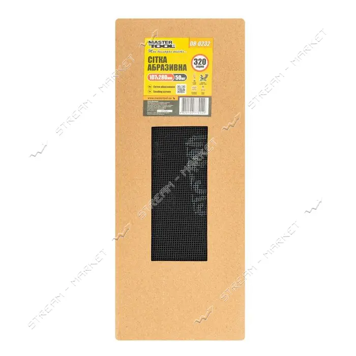Сетка абразивная MasterTool 08-0232 зерно 320 107х280мм 50шт
