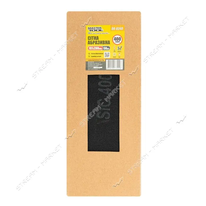 Сетка абразивная MasterTool 08-0240 зерно 400 107х280мм 50шт                                        