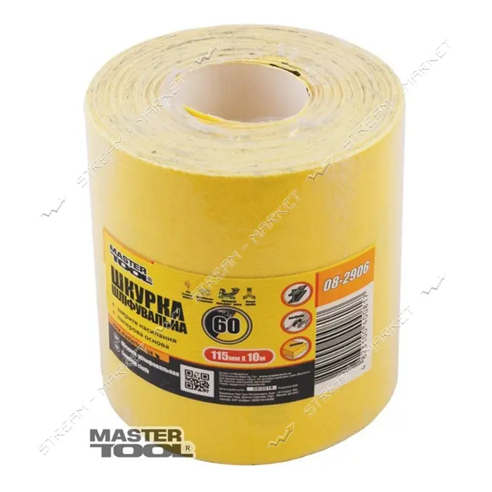 Шкурка шлифовальная Mastertool 08-2932 на бумажной основе Р320 115мм 10м