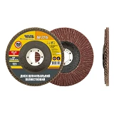 Диск шлифовальный лепестковый Mastertool 08-2215 Т27 зерно 150 125x22мм                             