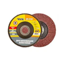 Диск шліфувальний  пелюстковий конусний Mastertool 08-3203 Т29 зерно 36 125x22мм                    
