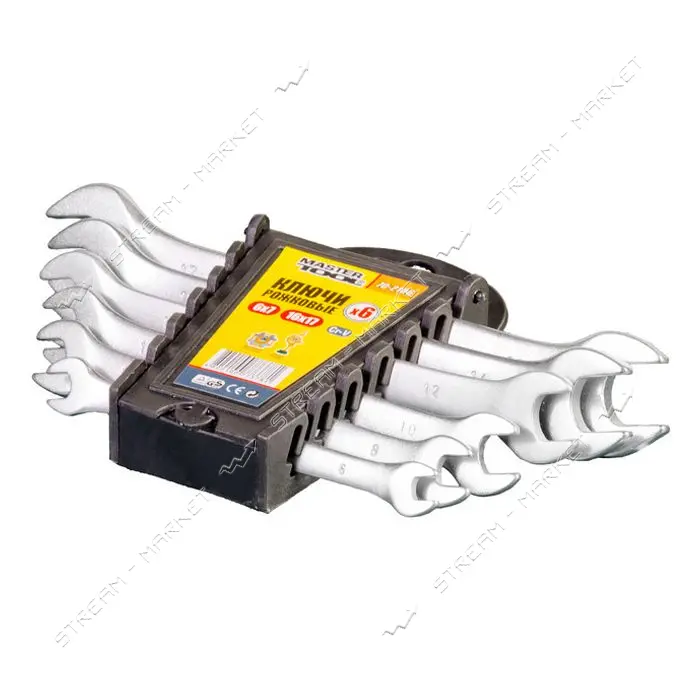 Ключи рожковые Mastertool 70-2106 набор 6х7 TO 16х17 6шт                                            