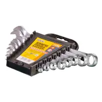 Ключі ріжково-накидні Mastertool 71-2108 набір 6 8 10 12 13 14 17 19 8шт                            