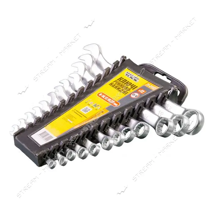 Ключи рожково-накидные Mastertool 71-2112 набор 6-14 17 19 22 12шт