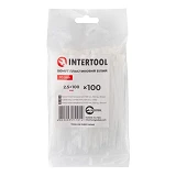 Кабельная стяжка INTERTOOL TC-2510 защелкивающаяся нейлоновая 2.5x100мм 100шт белый                 
