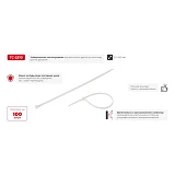 Кабельная стяжка INTERTOOL TC-2510 защелкивающаяся нейлоновая 2.5x100мм 100шт белый                 