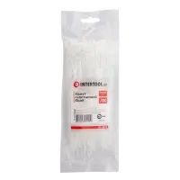 Кабельная стяжка INTERTOOL TC-2515 защелкивающаяся нейлоновая 2.5x150мм 100шт белый                 