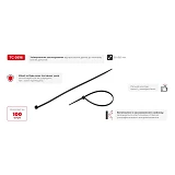 Кабельная стяжка INTERTOOL TC-3616 защелкивающаяся нейлоновая 3.6x150мм 100шт черный