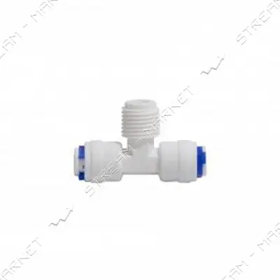 Тройник 1/4"QC-1/4"НР-1/4"QC QC- 6044                                                               
