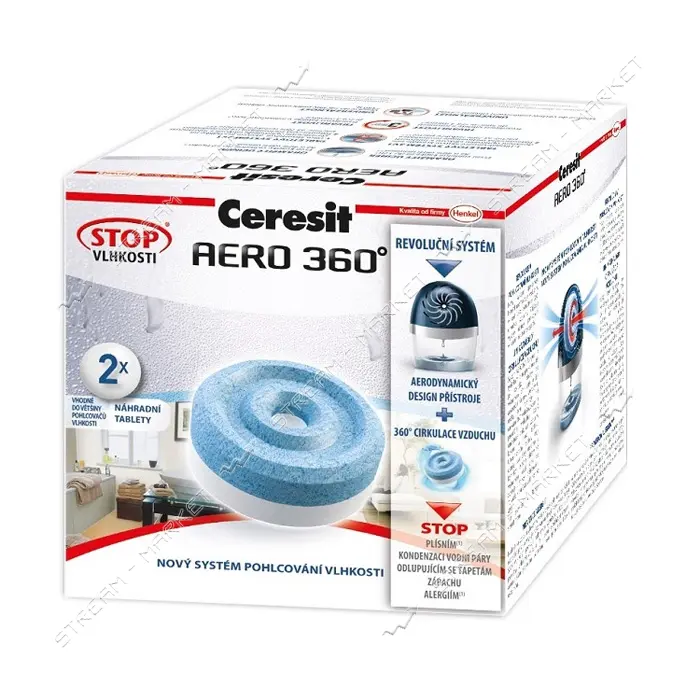 Сменные таблетки Ceresit Стоп Aero для влагопоглотителя 2х450г