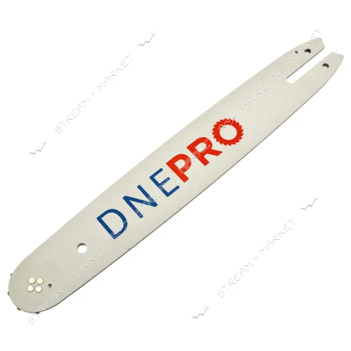 Шина для бензопилы 35см 14" Dnepro 50 звеньев шаг 3/8 1.3мм 4 заклепки Китай                        