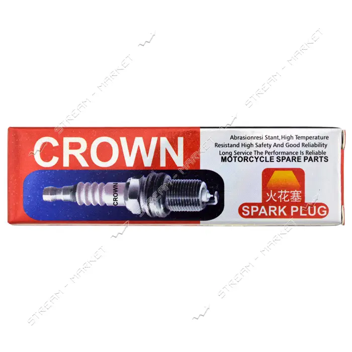 Свеча Crown для 2-х тактных двигателей 1-контактная Китай                                           