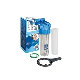 Фильтр магистральный AQUAFILTER FHPR34-В1-AQ 10" прозрачный натрубный 3/4"