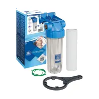 Фильтр магистральный AQUAFILTER FHPR1-В1-AQ  10" прозрачный натрубный 1"                            