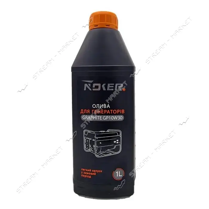 Масло Noker Graphite GP 10W-30 4Т для генераторов 1л четырехтактное                                 