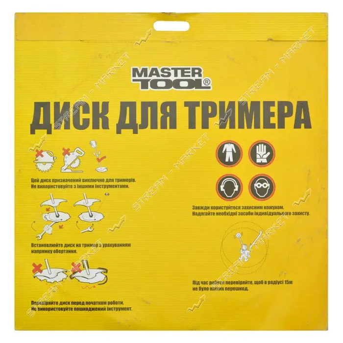 Диск для триммера Master-Tool 19-1914 10" 26Тх25.4