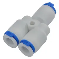 Тройник Y-образный двухходовой делитель потока QC-3/8-QC3/8-QC3/8 DCC-017B                          