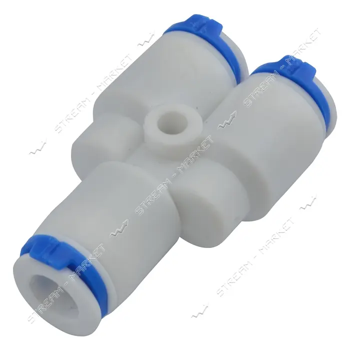 Тройник Y-образный двухходовой делитель потока QC-3/8-QC3/8-QC3/8 DCC-017B                          