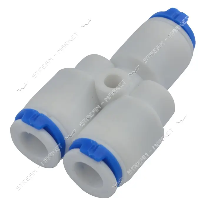 Тройник Y-образный двухходовой делитель потока QC-3/8-QC3/8-QC3/8 DCC-017B                          