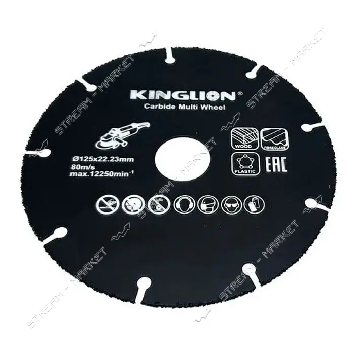 Диск пильный алмазный по дереву Kinglion 125х22.2мм Carbide Milti Wheel                             
