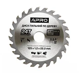 Диск пильный по дереву Apro 830101 125х22.2х24Т                                                     