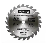Диск пильный по дереву Apro 830169 190х20х24T