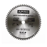 Диск пильный по дереву Apro 830200 230х22.2х60T                                                     