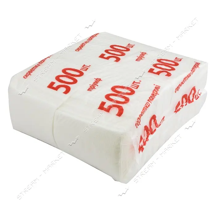 Салфетки столовые Триумф однослойные белые 20x22см 500шт                                            