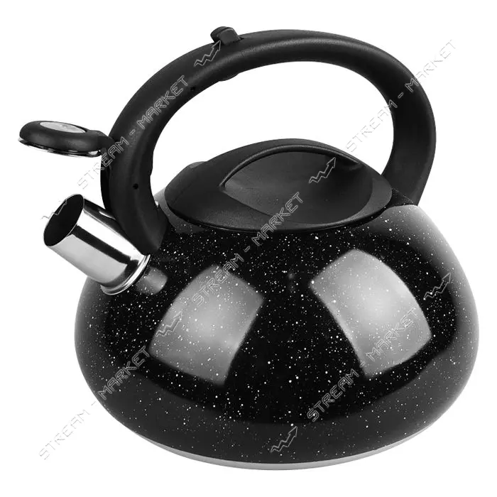 Чайник со свистком Maestro MR-1316-BLACK 3л для всех типов поверхностей