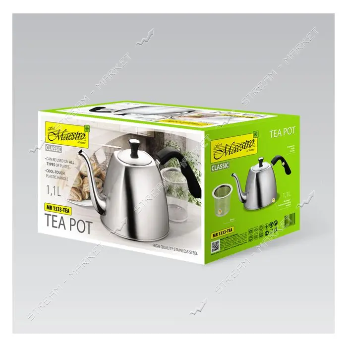 Чайник-заварник Maestro MR-1333-tea 1.1л для всех типов поверхностей