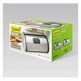 Хлебница Maestro MR-1675 44х27х18см корпус нержавеющая сталь серая