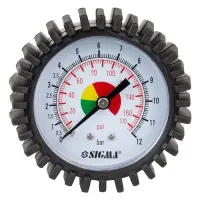 Манометр аналоговый Sigma 6833571 d60мм 12бар М11х1 центральный                                     