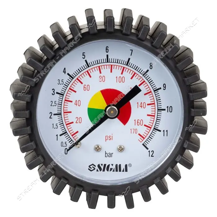 Манометр аналоговый Sigma 6833571 d60мм 12бар М11х1 центральный