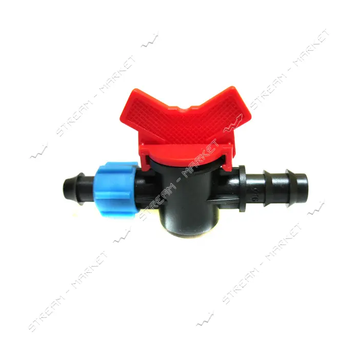Кран стартовый Aquapulse AD 6504 с поджимом для капельной ленты Dn 17