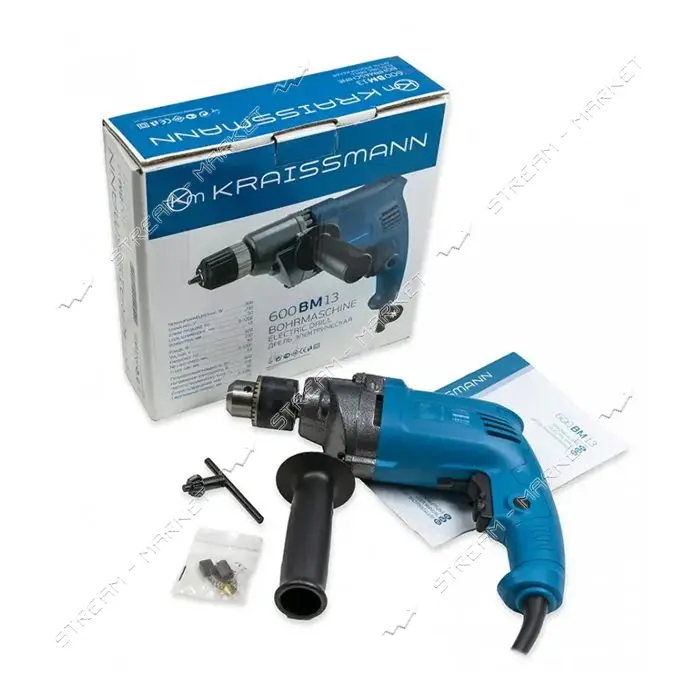 Дрель электрическая Kraissmann BM 600-13 600 Вт                                                     