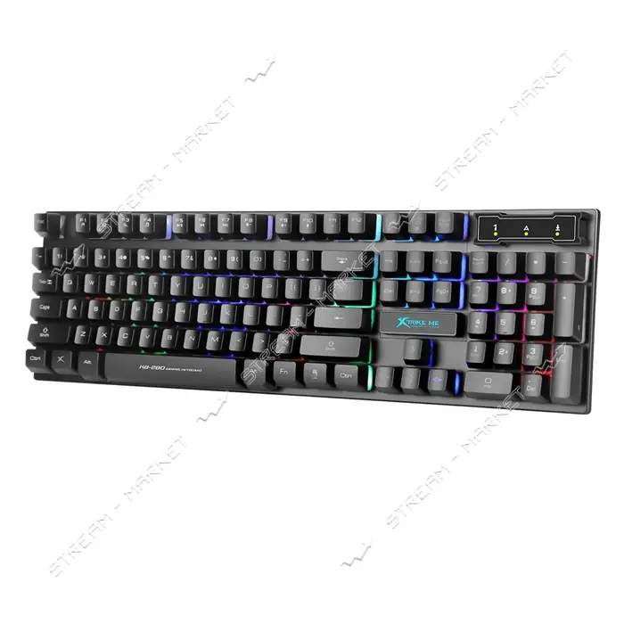 Клавиатура Xtrike KB-280 EN Wired keyboard черная                                                   