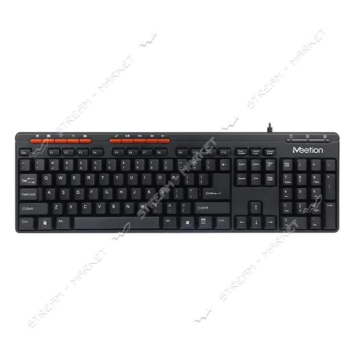 Клавиатура Meetion MT-K600M Wired keyboard черная