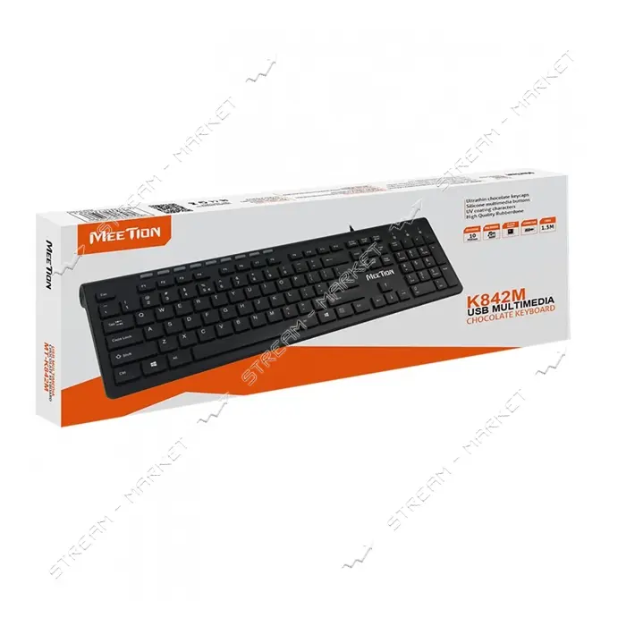 Клавиатура Meetion MT-K842 Wired keyboard черная