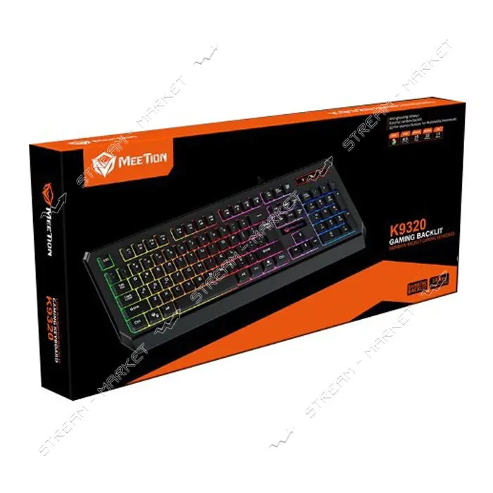 Клавиатура Meetion MT-K9320 Wired keyboard черная