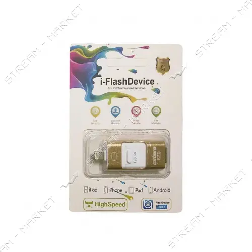 Флешка Smare USB Flash Disk OTG 16GB золото                                                         