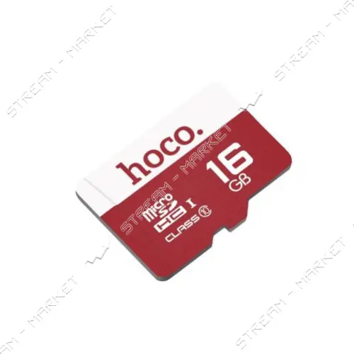 Карта памяти Hoco MicroSD Class 10 16GB красная                                                     